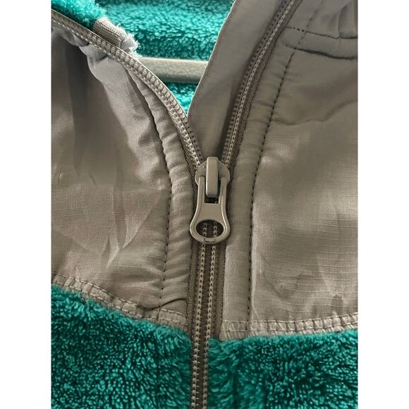 Danskin Now Full Zip Fleece Jacket Womens Teal Gray Small - Picture 5 of 7